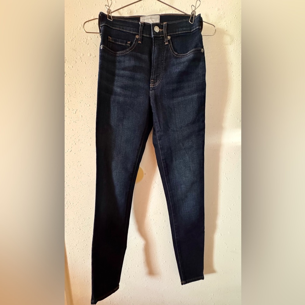Everlane Deep Indigo Skinny Jeans